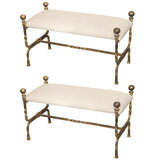 Pair of Iron Benches