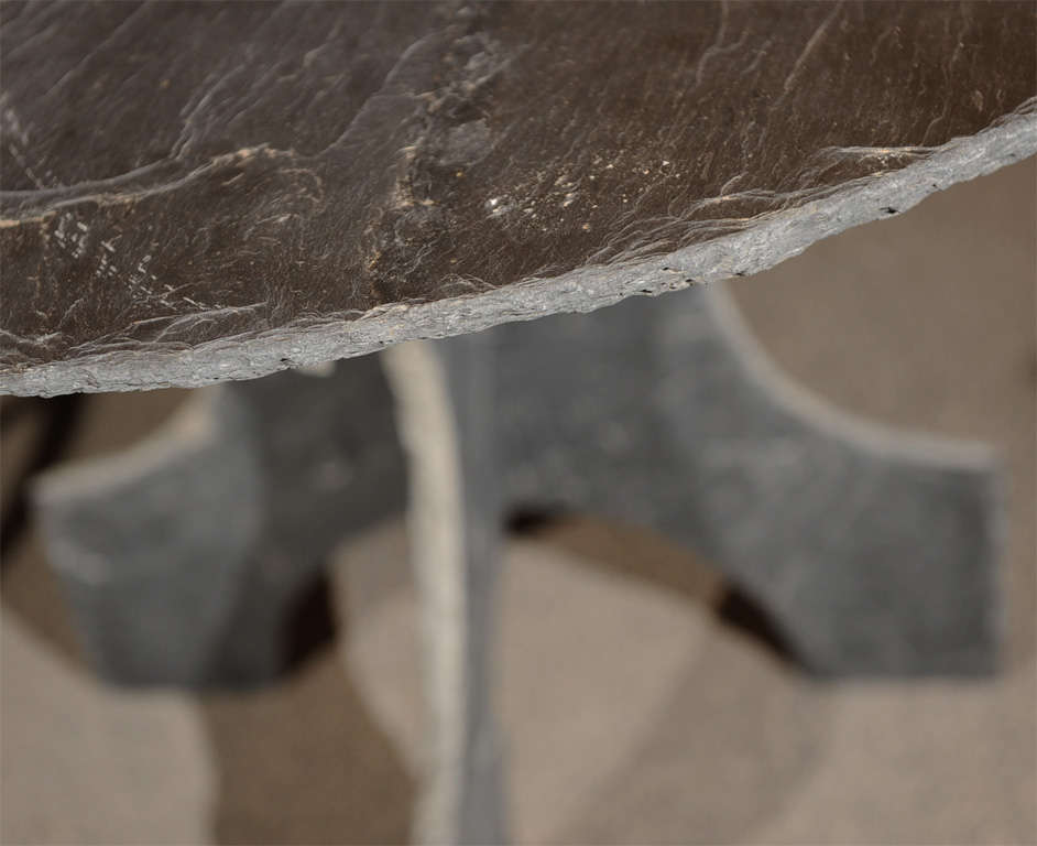 French Round Slate Table 2