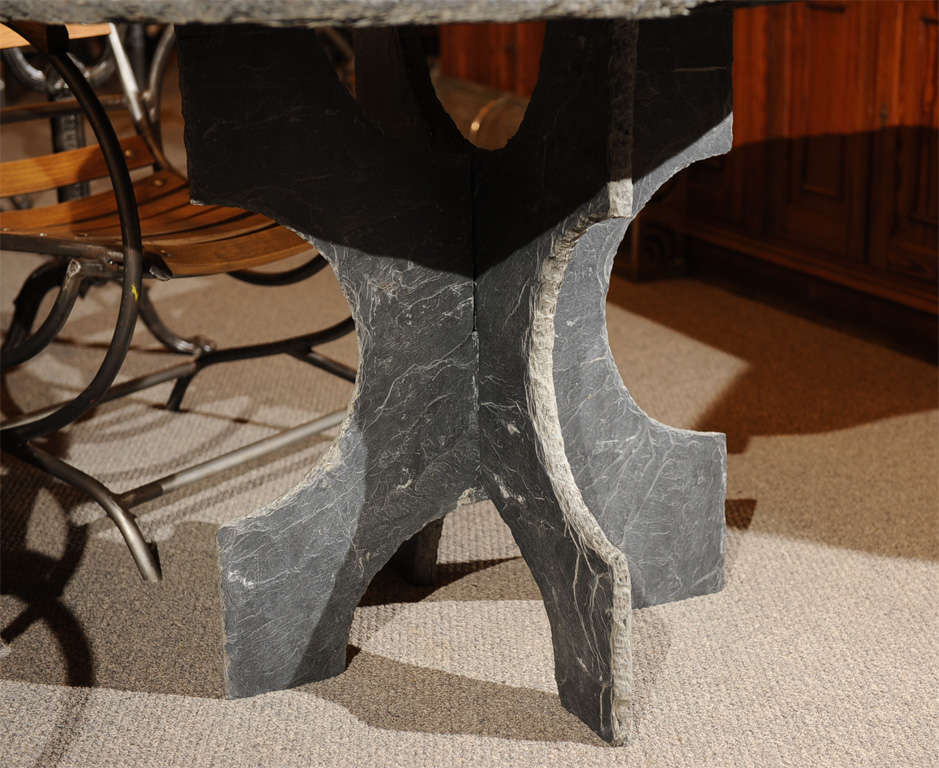French Round Slate Table 3