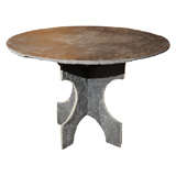French Round Slate Table
