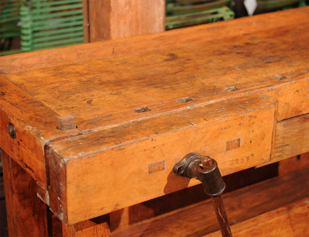 French  19th C. Industrial Work Bench