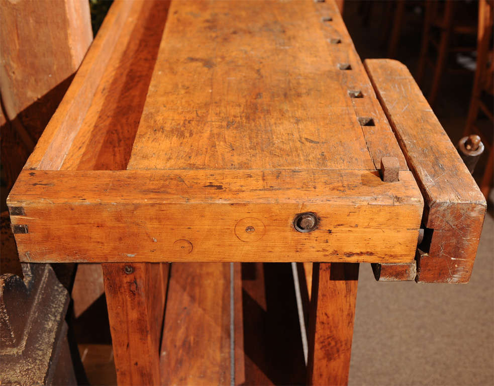  19th C. Industrial Work Bench 1