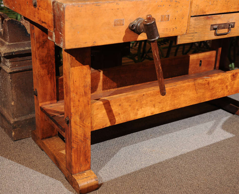  19th C. Industrial Work Bench 3