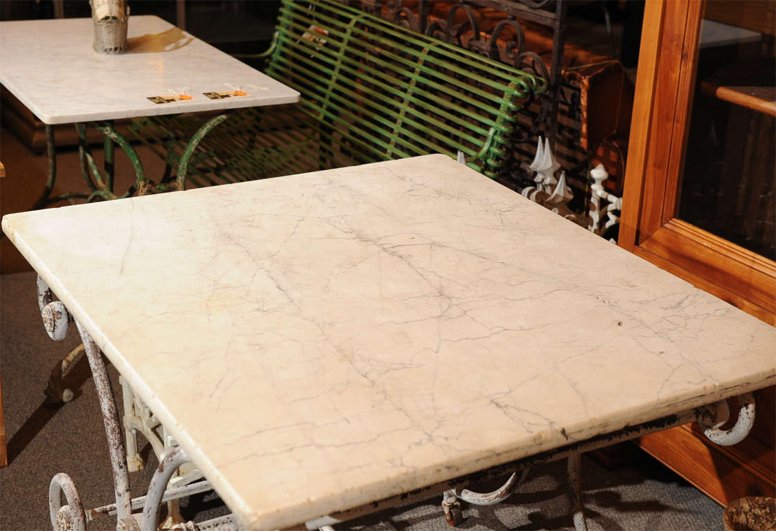 French Marble Top Butcher/Pastry Table 1