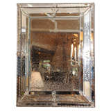 Venetian Etched Glass Mirror Frame