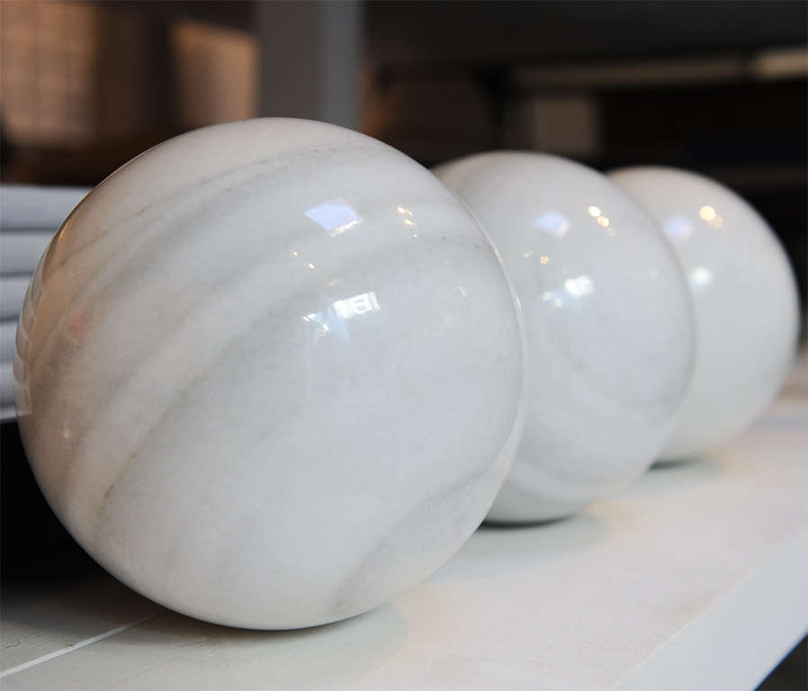20th Century Perfect Marble Ball For Sale