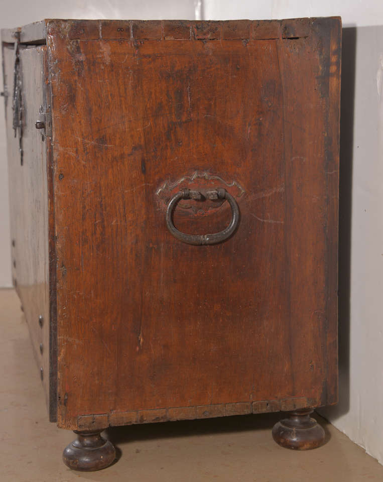 18th c. Spanish Bargueno or Vargueno Fall Front Desk or Storage Box 4