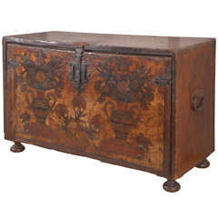 18th c. Spanish Bargueno or Vargueno Fall Front Desk or Storage Box