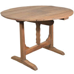 Antique 19th C. French Oak Wine Tasting Table