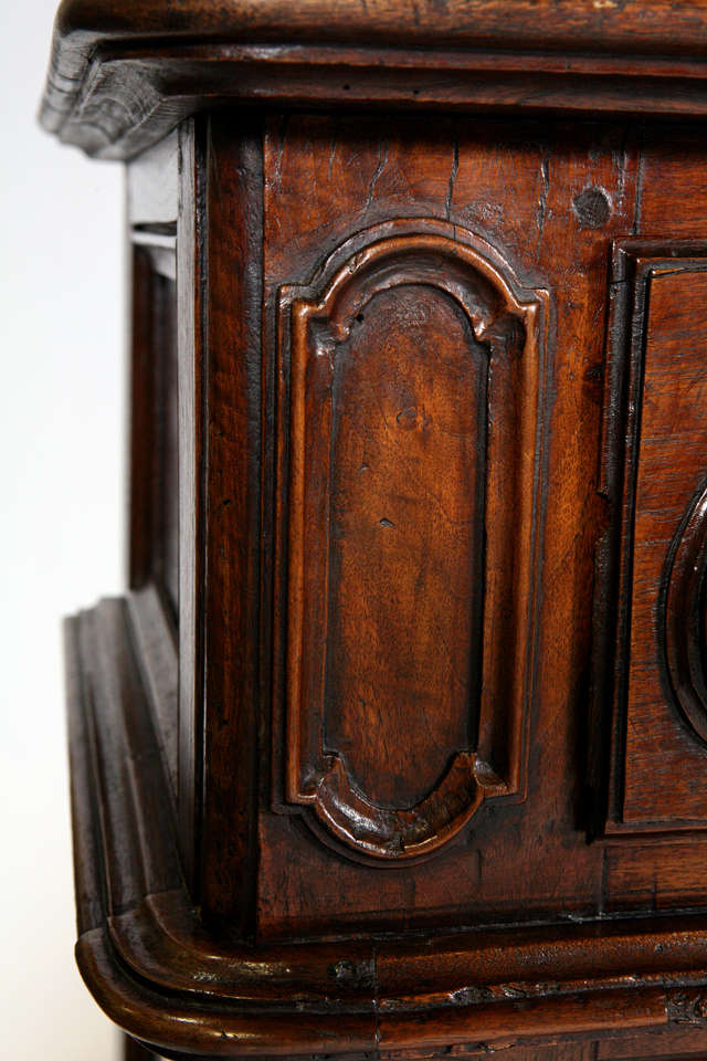 18th Century Italian Walnut Cabinet from the Piedimont Region In Excellent Condition In Hixson, TN