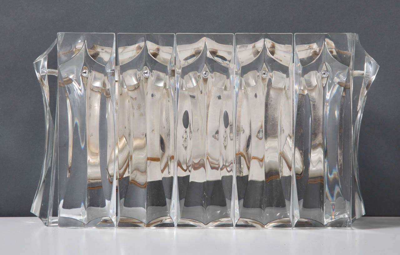 Kalmar Crystal Faceted Sconces