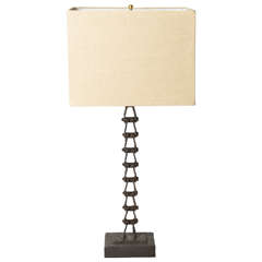 Reclaimed Tall Chain Lamp