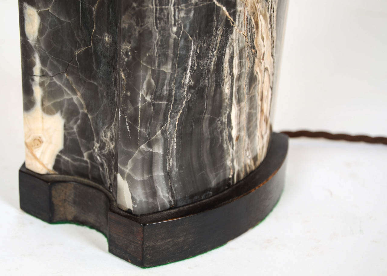 Mid-20th Century Beautiful Marble Lamp For Sale