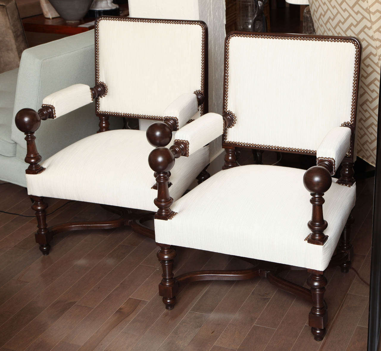 Pair Of Carved Hall Chairs, French 19th Century In Excellent Condition For Sale In New York, NY