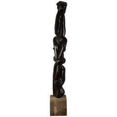 1970's French Totem Tall Sculpture