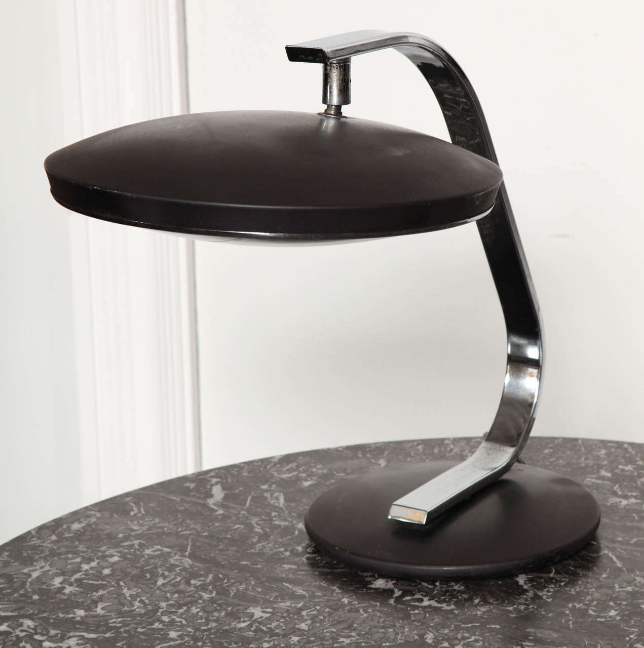 Early 20th Century Polished Chrome Lamp For Sale at 1stDibs