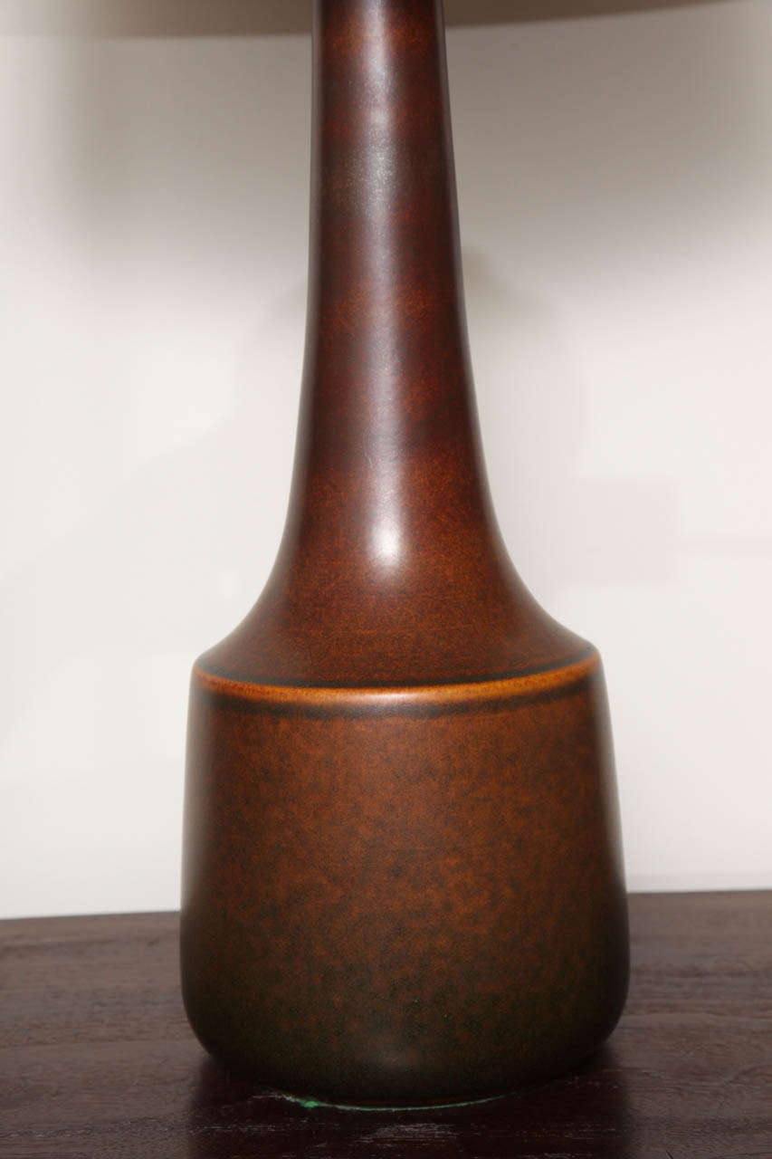 Mid-20th Century Terracotta Lamp 1