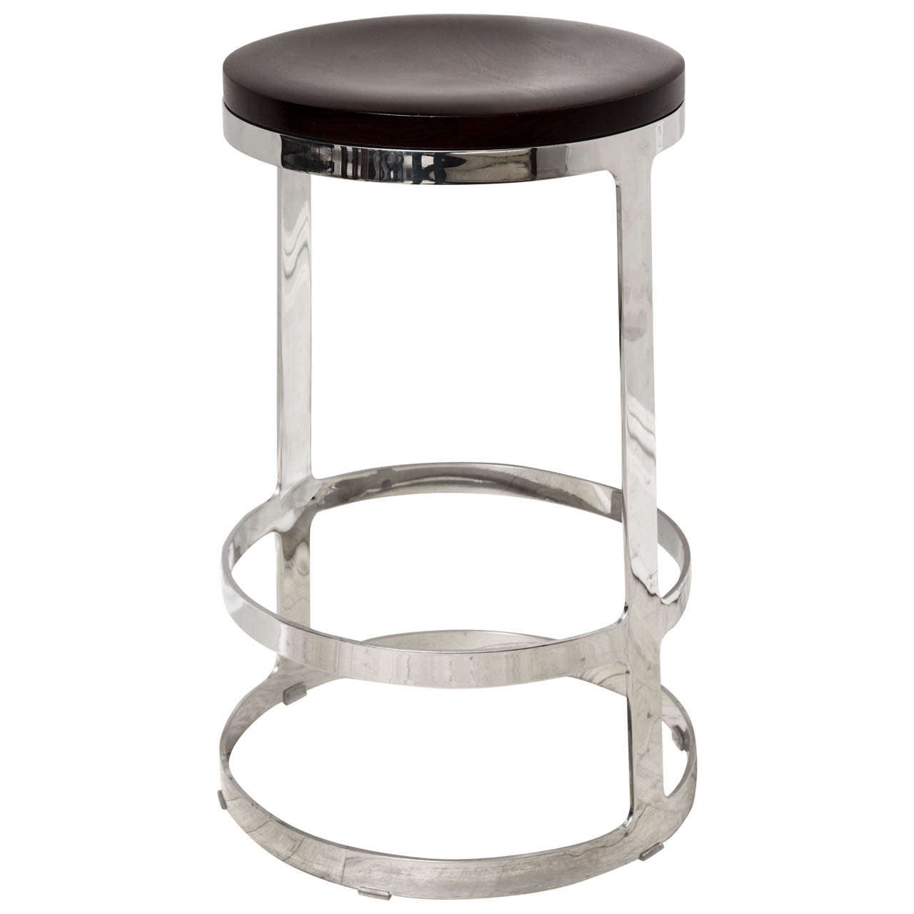 Lucca & Co., Made to Order Bar Stool with Walnut Seat