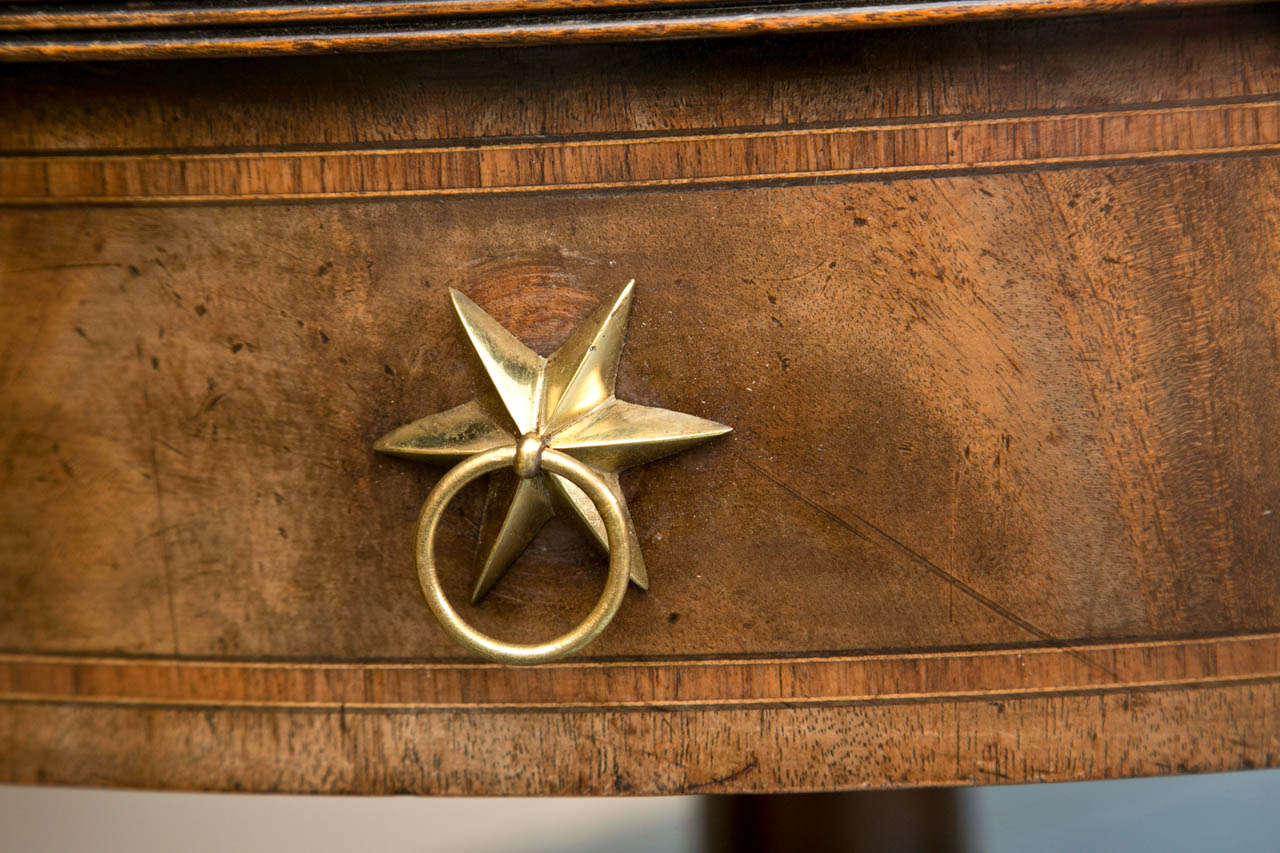 20th Century English Mahogany Rent / Drum Table