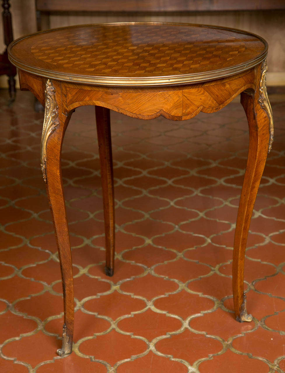French Parquetry Guéridon Table 4