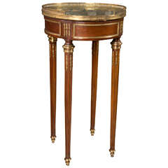 Small Circular Table with Marble Top 12