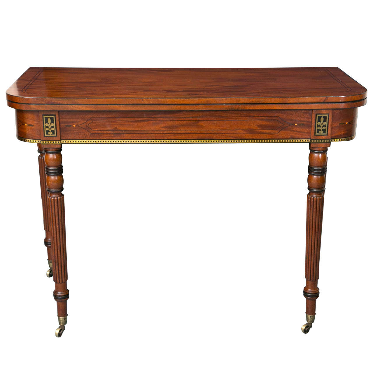 Antique English Regency foldover tea/game table. at 1stDibs antique folding game table
