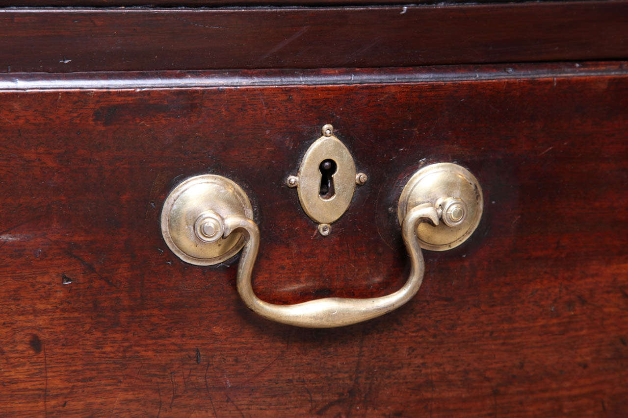 18th Century Chippendale Period Mahogany Cabinet on Chest, English, circa 1755 For Sale