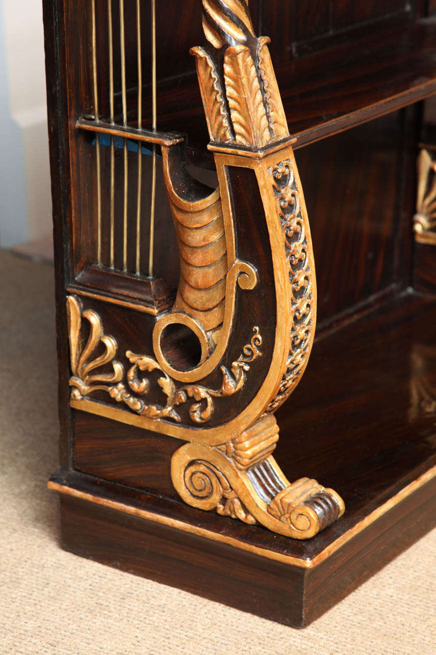 Regency Period Lyre End Console Table, English, circa 1820 In Excellent Condition For Sale In New York, NY