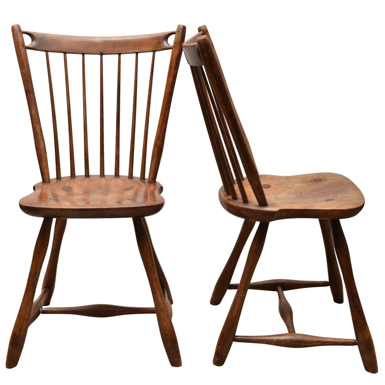 Pair of Early American Side Chairs