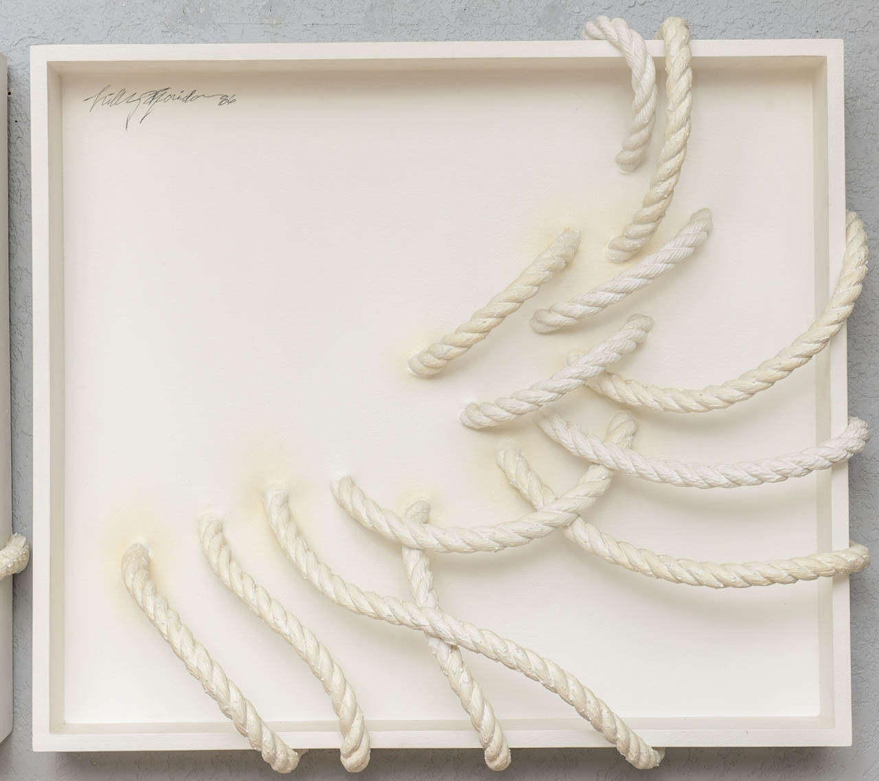 Large Diptych by Lily Florida, "Structure #14" 1986