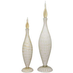 Large Murano Glass Decanters by Alfred Barbini