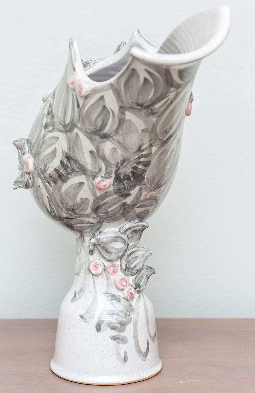Signed Bjorn Winblad Ceramic Vase In Excellent Condition In North Miami, FL