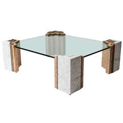 Spring Sale-Tessellated Stone Coffee Table by Maitland Smith