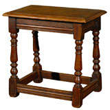 Antique 19th Century English Oak Joint Stool