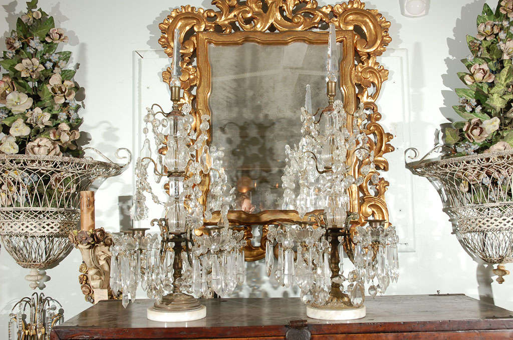 Pair of Antique French Girandole