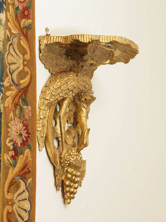 Pair Of 19th Century   Giltwood Wall Brackets For Sale 1