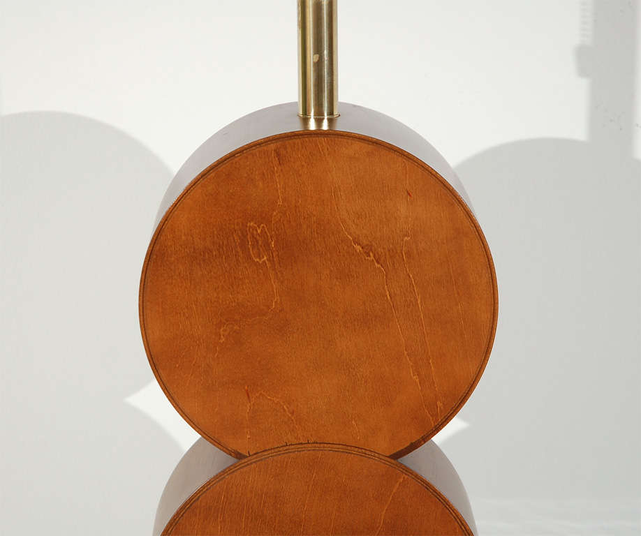 Late 20th Century Pair Of Table Lamps by Modeline With Black Linen Shades