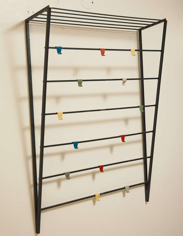 Coen De Vries Wall Mount Coat Rack With Hat Shelf