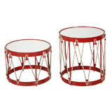 Pair Of French Drum Tables