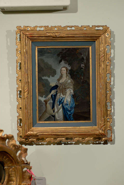 Pair of Mid 19th Century Reverse Paintings
