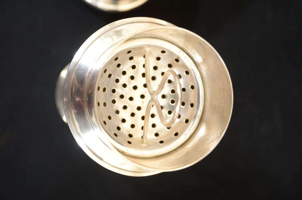 Silver Plate Keith Murray for Mappin & Webb Cocktail Shaker For Sale