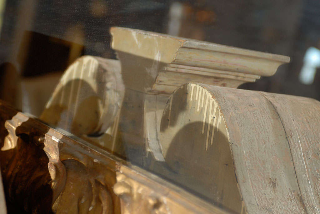 Late Georgian Swan's Neck Architectural Pediment 1