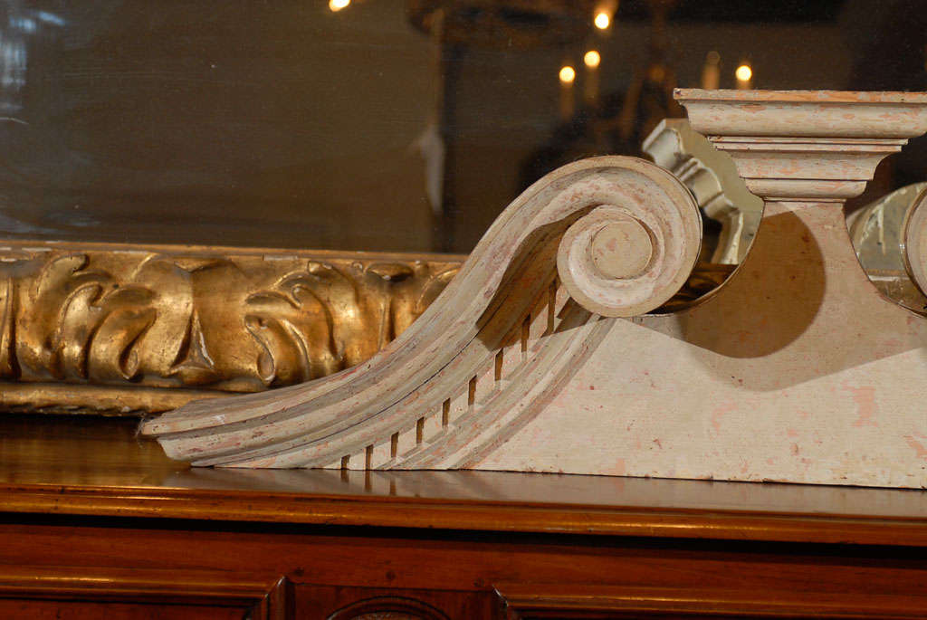 Late Swan's Neck Architectural Pediment at 1stDibs