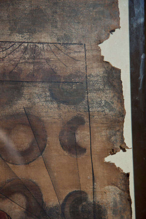 Linen Chinese Ancestor Scroll Painting