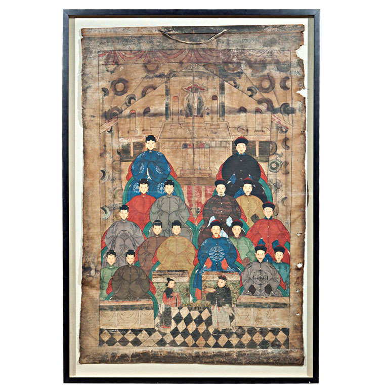 Chinese Ancestor Scroll Painting
