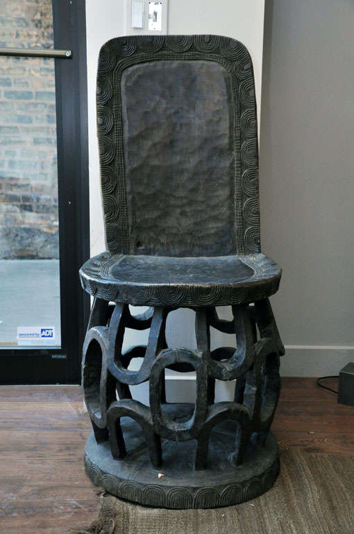 20th Century Carved African Chair 4