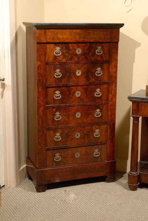 French Flame Mahogany Semainier