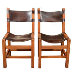 Pair French side chairs