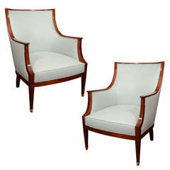 Pair Swedish Armchairs