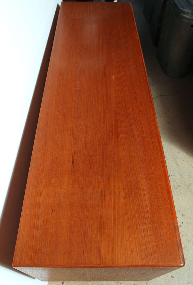Danish Modern Teak Tambour Door Credenza 3